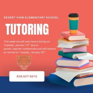 Tutoring changes for this week