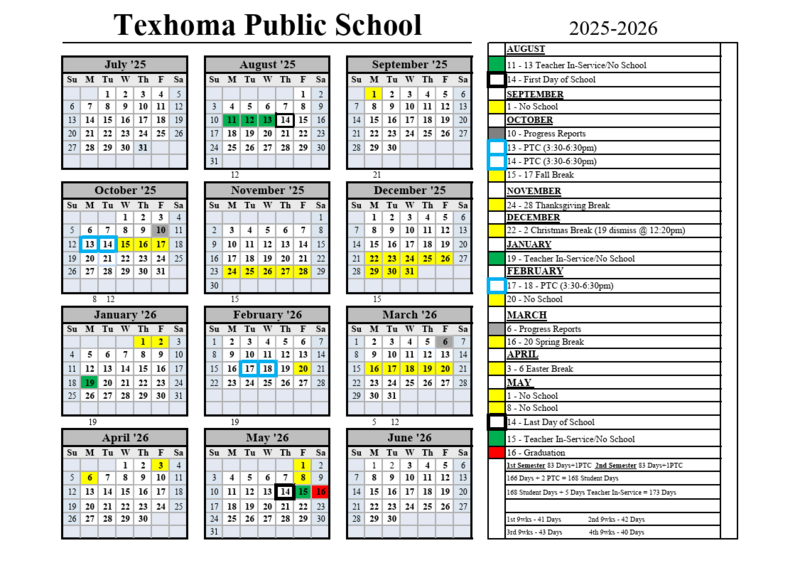 2025 - 2026 School Calendar Featured Photo
