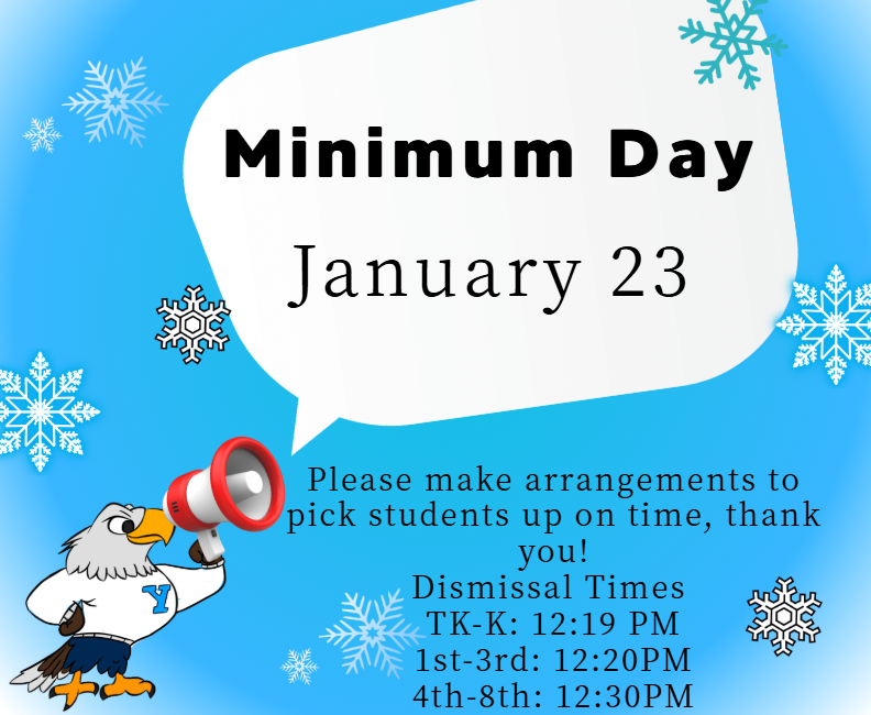 Minimum Day -  January 23