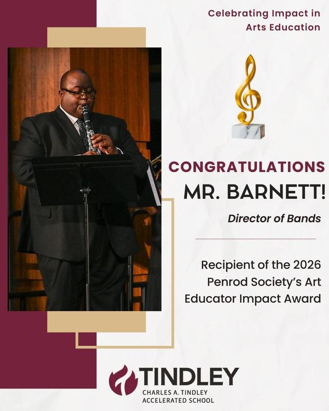 Mr. Brandon Barnett Receives Penrod Society’s Art Educator Impact Award