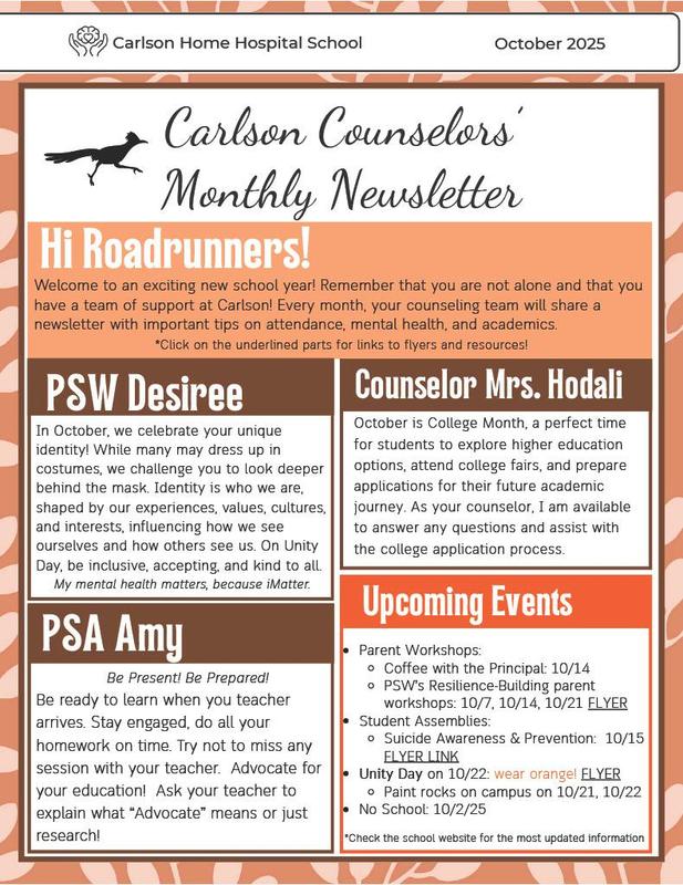 Carlson monthly newsletter English