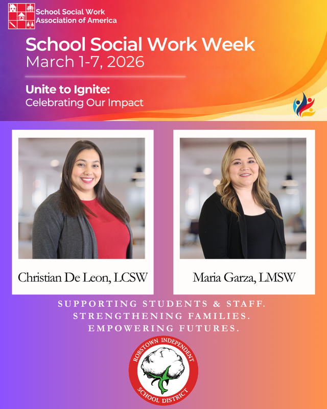 Robstown ISD Celebrates School Social Work Week