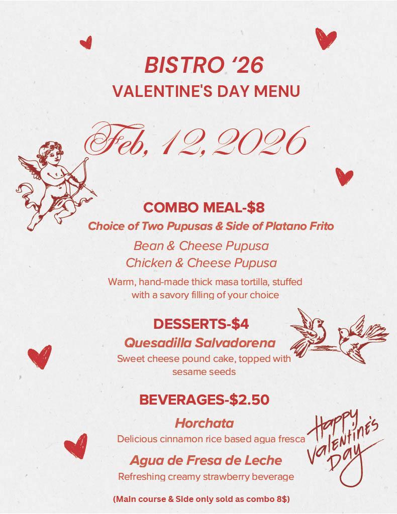 Bistro '26 Valentine's Day Menu