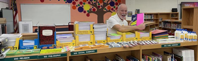 Principal with donations