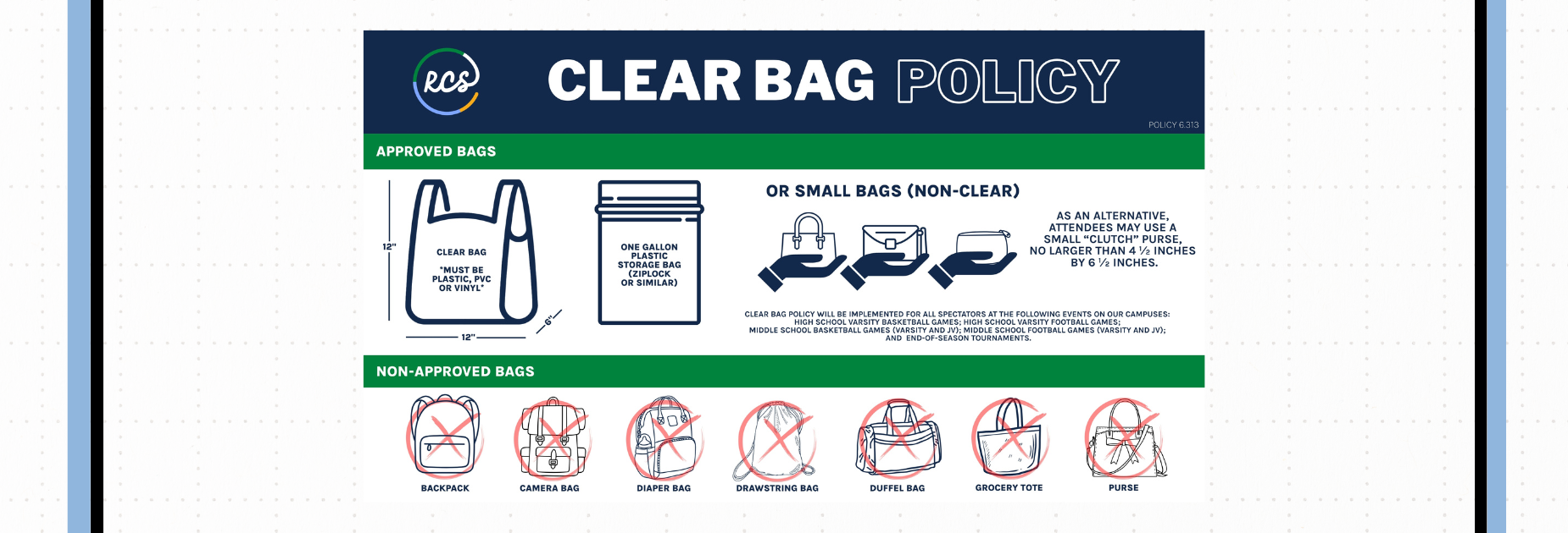 clear bag