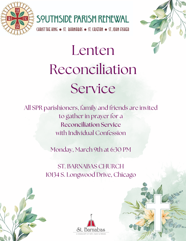 Lenten Reconciliation Service Featured Photo