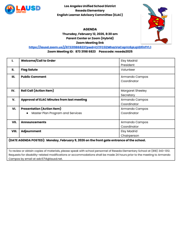 elac meeting flyer - english