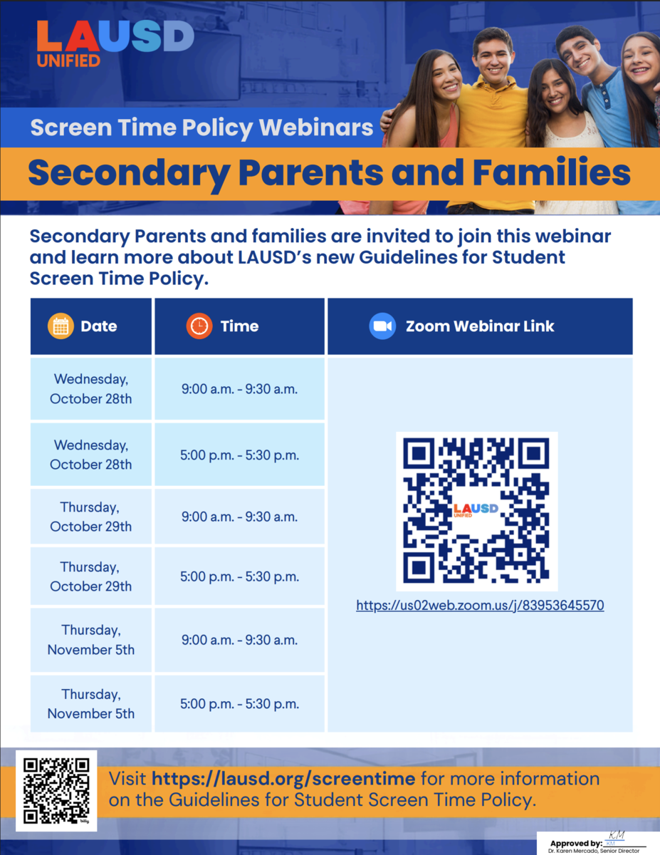 Secondary Parents & Families Family Webinar