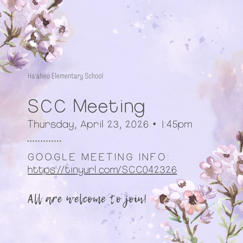 SCC Meeting: Thursday, April 23, 2026 • 1:45-2:15pm Featured Photo