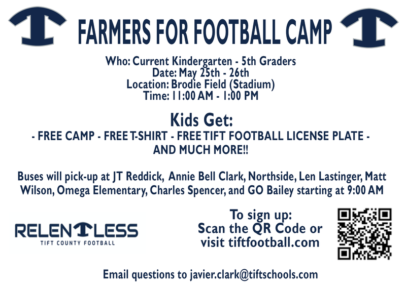 Tift County Football Hosts Farmers for Football Camp Featured Photo