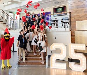 James River Day School's most recent alumni celebrate their graduation.
