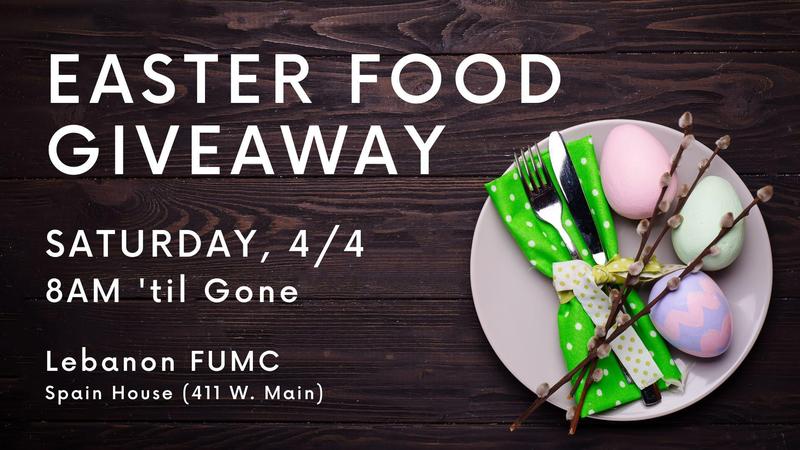 flyer about food giveaway