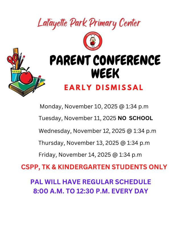 Early Dismissal/Salida Temprana