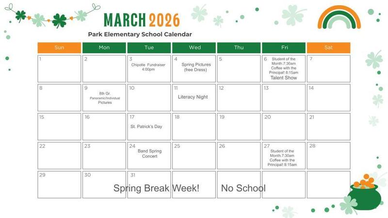 March School Calendar Featured Photo