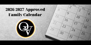 Photo depicts a blank calendar and announces the approval of the 2026-2027 family calendar.