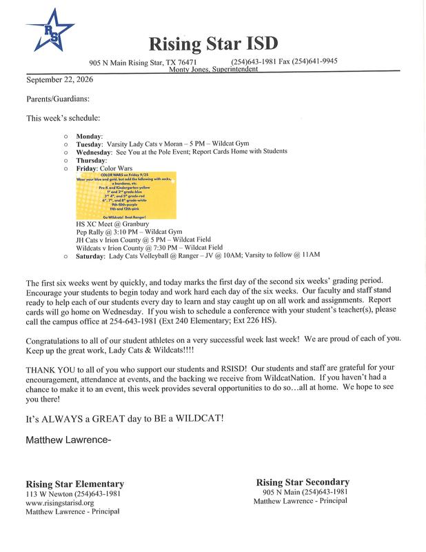 Monday Letter
