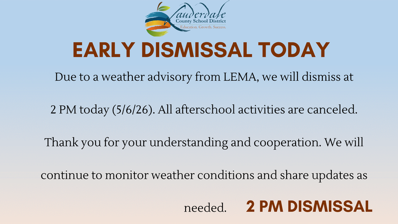 Early Dismissal Notice