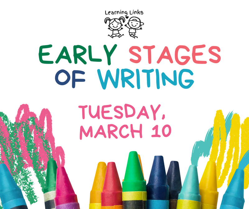 Flyer for Early Stages of Writing Parent Workshop