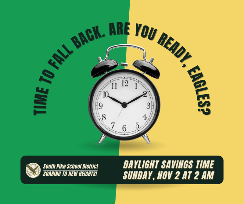 spsd fall back time change nov 2 2025