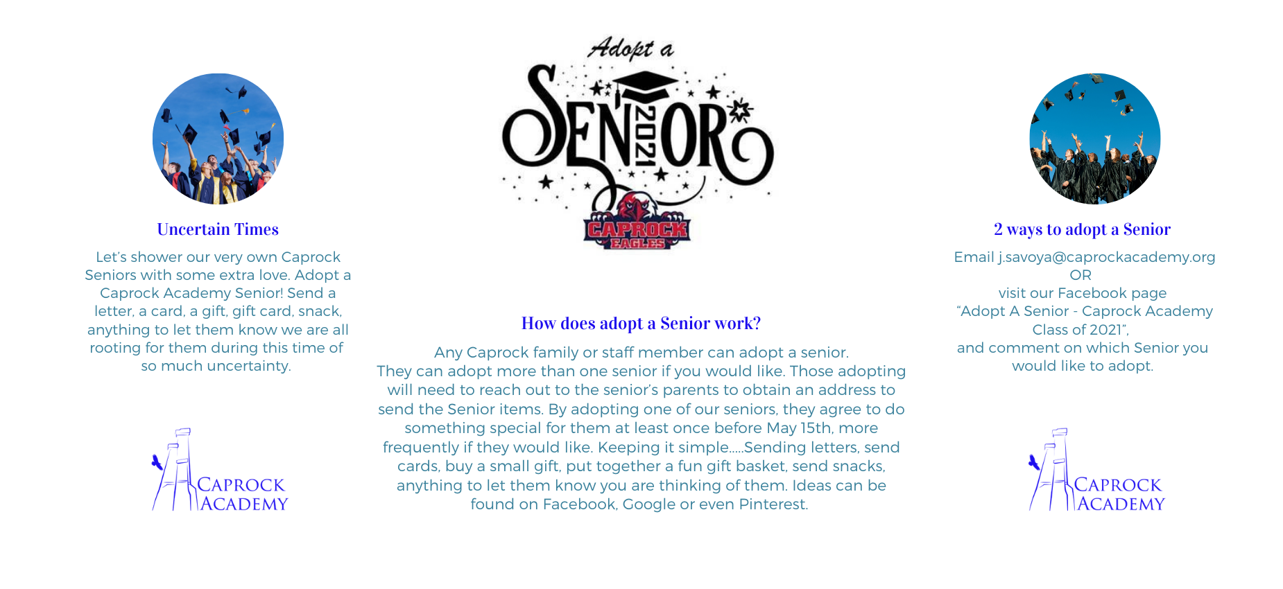 Adopt a Caprock Senior