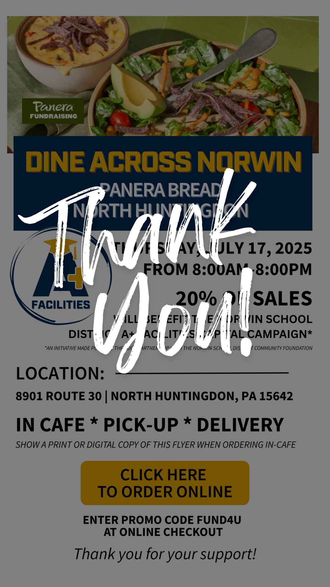 Dine Across Norwin: Panera