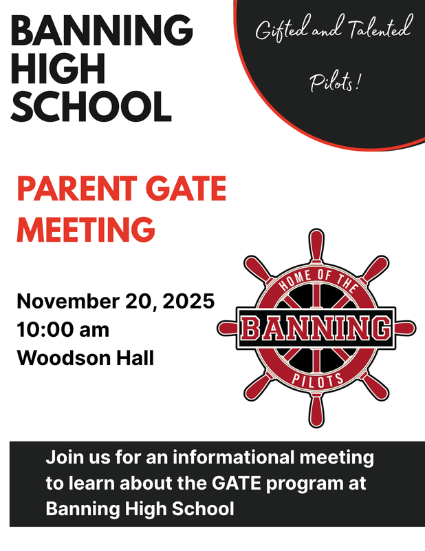 Parent Gate Meeting - November 20, 2025  10am -  Woodson Hall Featured Photo