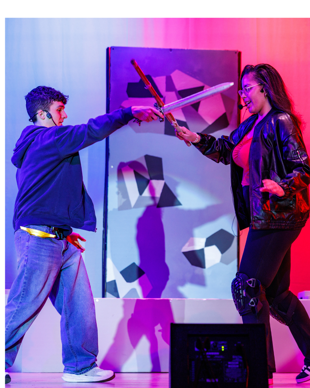 Characters in Percy Jackson musical spar on stage