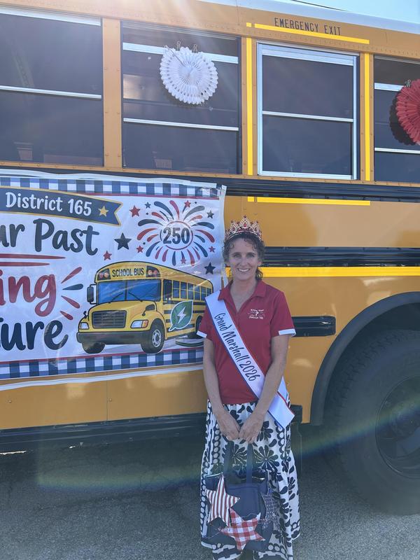 Mrs. Lopez as Grand Marshall of Settler's Day Parade.