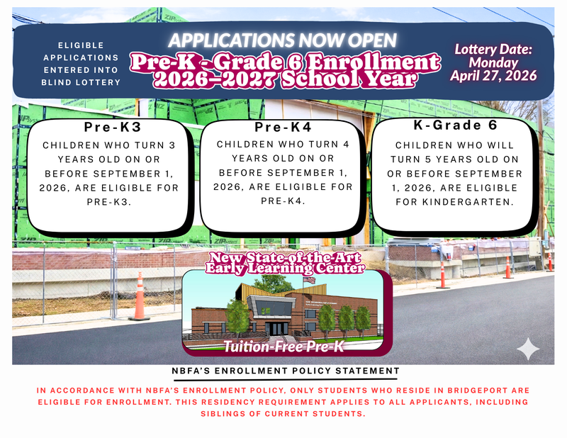 NBFA 2026–2027 Enrollment Lottery Application