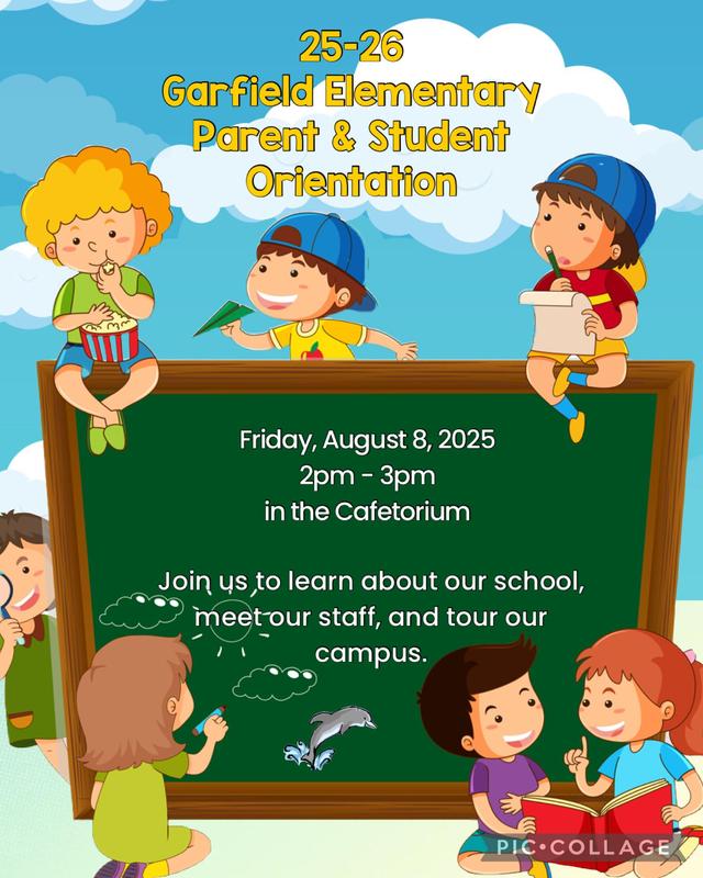 25-26 Student and Parent Orientation Flyer