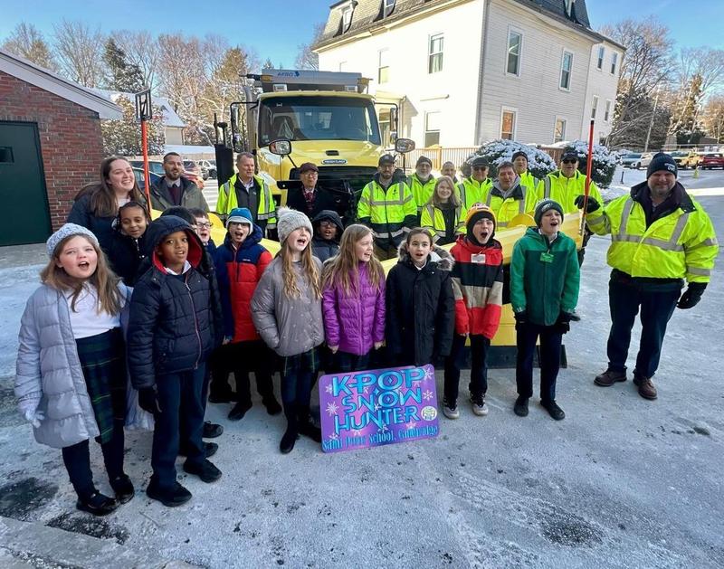 our 4th grade class won the MASS DOT 