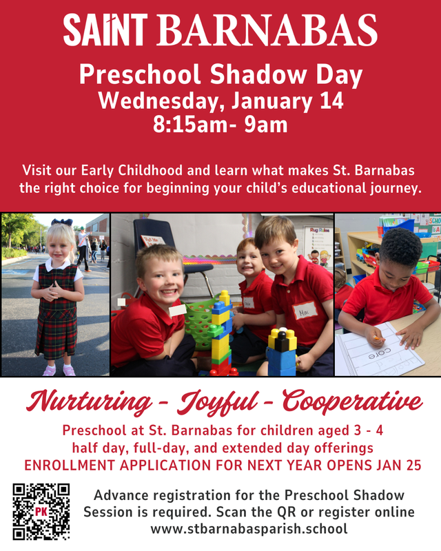Preschool Shadow - Jan 14 Featured Photo
