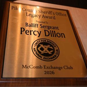 Sheriff Bryant “Wally” Jones Creates New Award in Honor of Longtime Bailiff Mr. Percy Dillon
