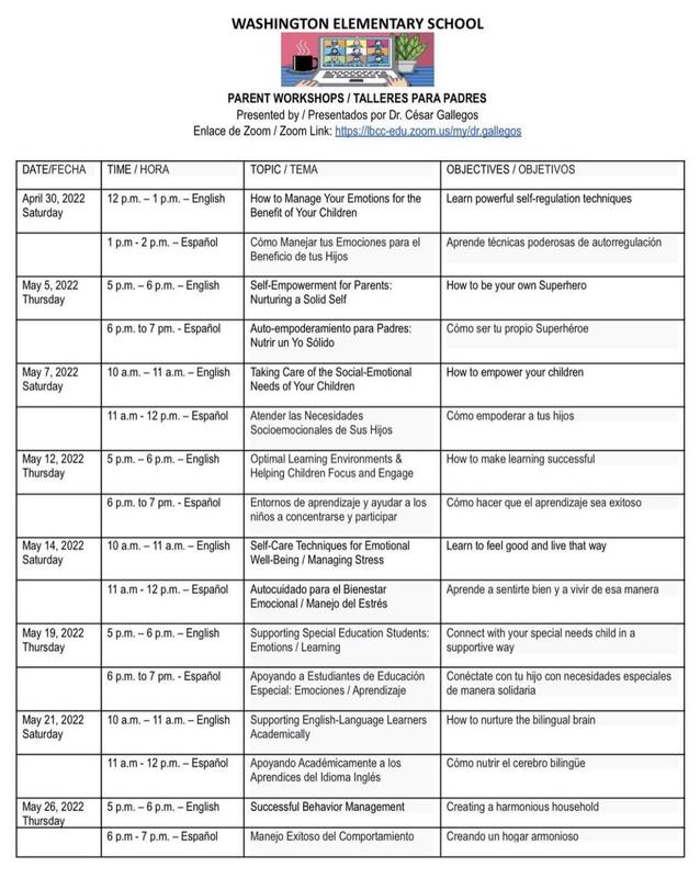 Parent Workshops