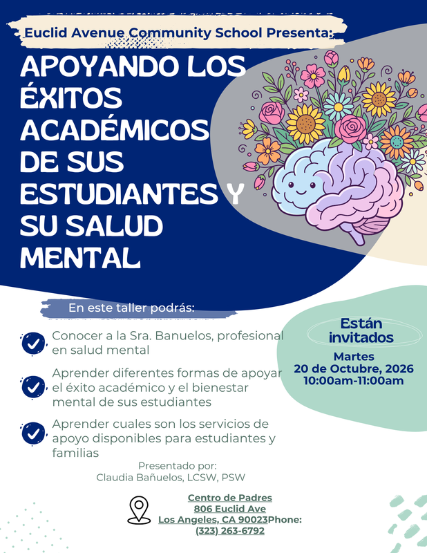 Taller sobre el éxito y el bienestar estudiantil
