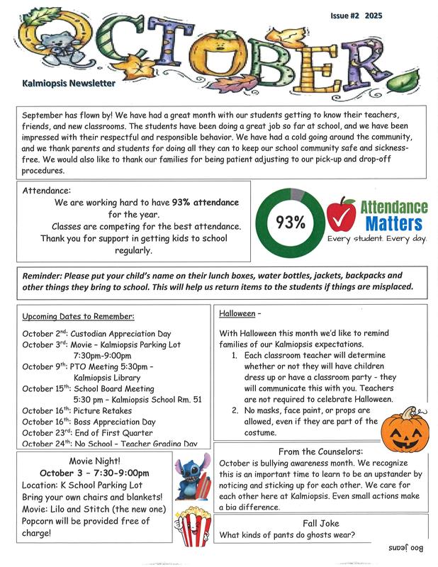 October Newsletter