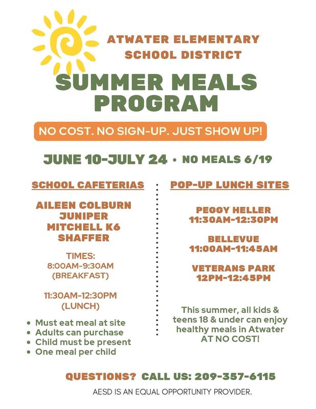 Summer Meals Program Flyer
