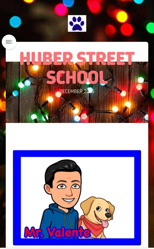 Huber St. School December Newsletter