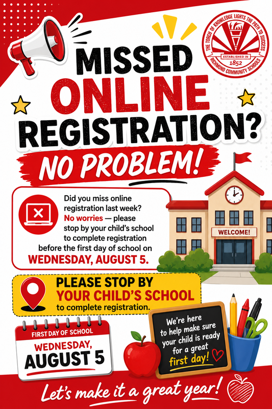 Missed Online Registration? No Problem!