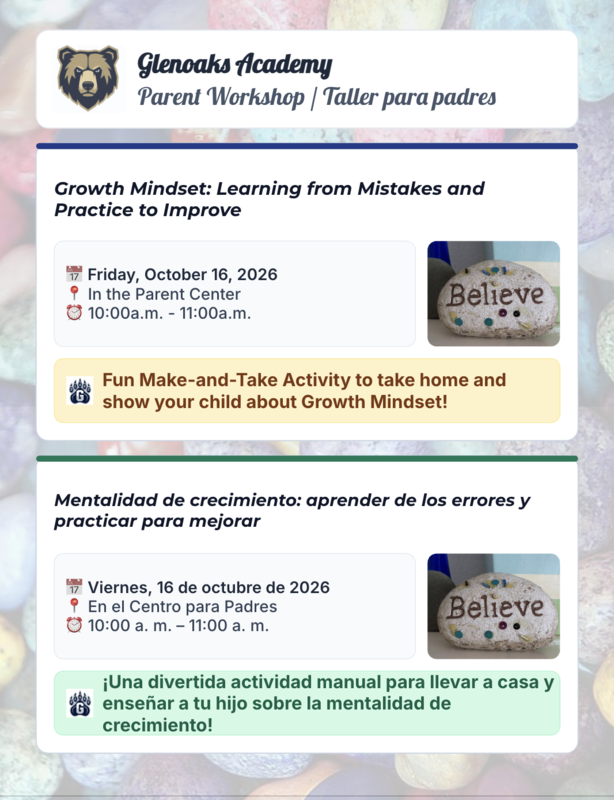 parent workshop flyer