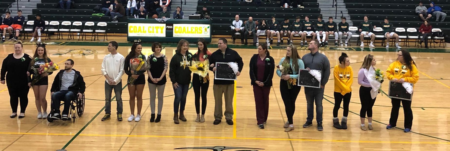 Senior night basketball at CCHS