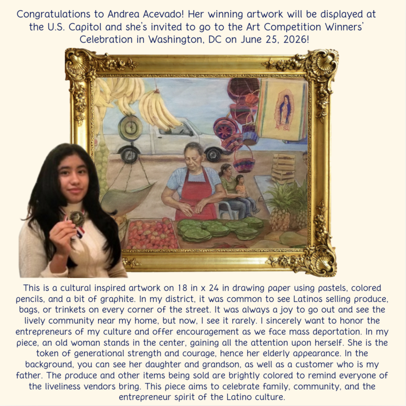 2026 30th District Congressional Arts Winner