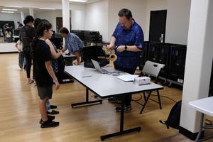 PUSD Instrument Pick up at the Village, 9/3/2025 - image for web news section