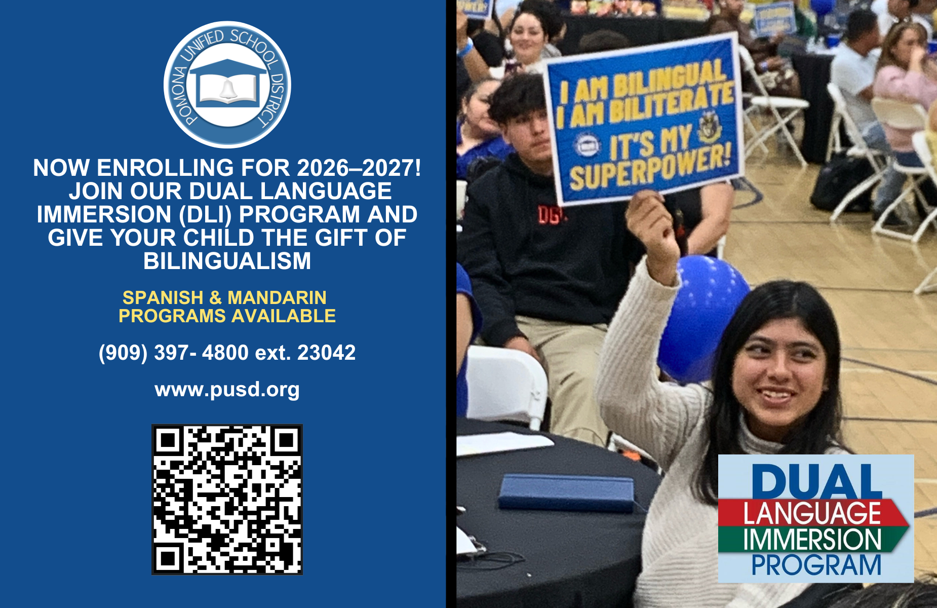 DLI interest Form banner on homepage