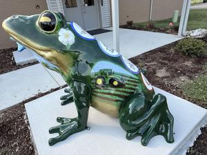 frog mascot left side