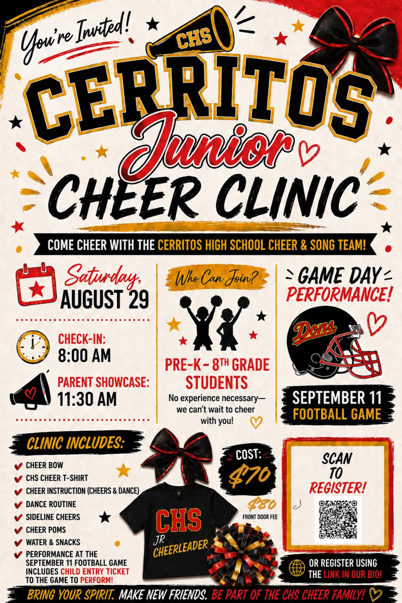 Head to http://cerritoshs.us/jrcheerclinic for more info!