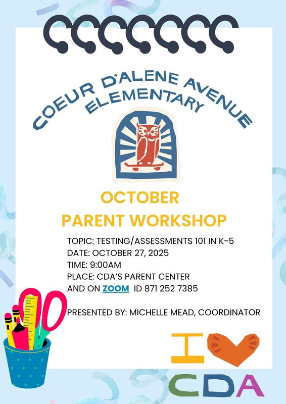 October Parent Workshop on Testing