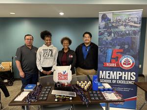 Memphis School of Excellence and Nashville School of Excellence representatives at a community outreach event