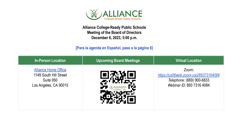Alliance Dr. Olga Mohan High School