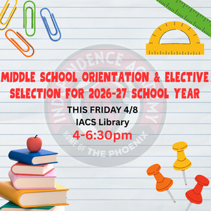 Middle school students can select electives in the library.